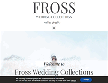 Tablet Screenshot of frossweddingcollections.co.uk